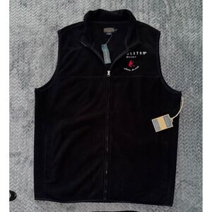 Pendleton Mens Whisky Fleece Jacket Black Full Zip Cowboy Western Sz L NWT